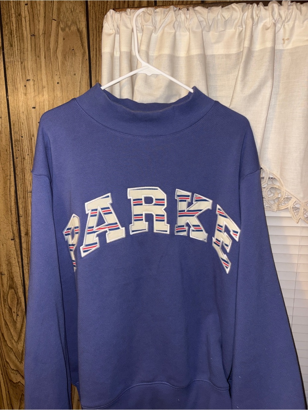 Parke Coastal Americana Stripe Mockneck in "Drift". L/XL